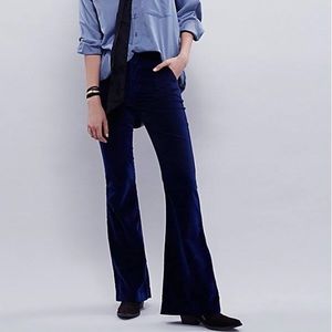 Free People Oxanna Velvet Flare Pant